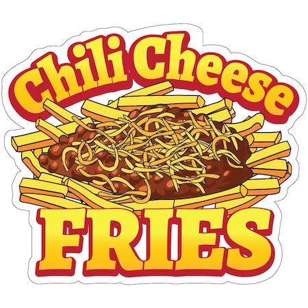 Chili Cheese Fries Decal Concession Stand Food Truck Sticker